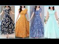 Good Simple and beautiful floor length maxi dresses Floral print is also, Video simple chiffon dresses viral!