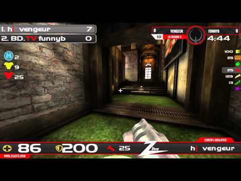 Q3God's Quake Live Qualifier #3 - vengeur vs funnyb
