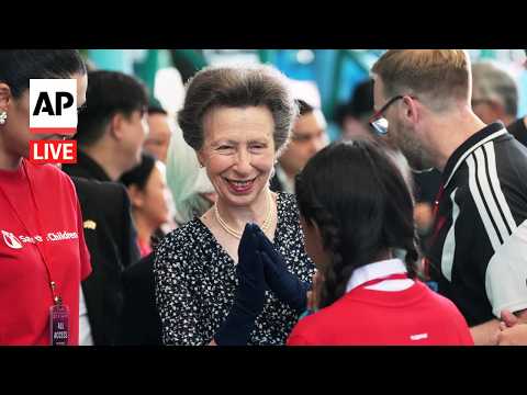LIVE: Britain's Princess Anne visits school in Bangkok