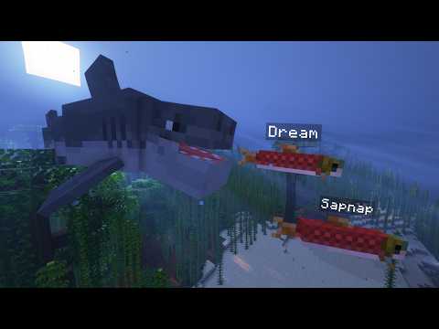 Sapnap Battles Giant Shark in Minecraft!