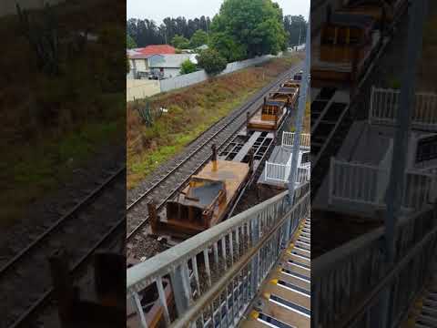 Pacific National Steel train through Sandgate.