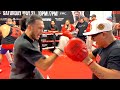 David Benavidez shows TERRIFYING POWER AND SPEED ahead of Demetrius Andrade fight!