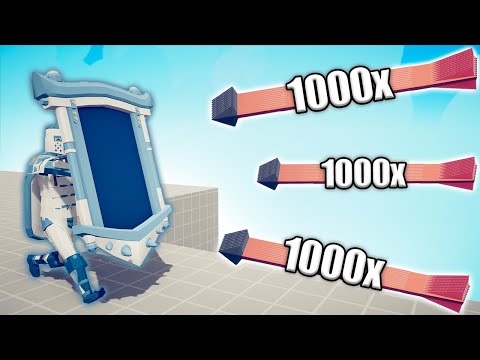 ICE MIRROR SHIELD vs 1000x OVERPOWERED UNITS - TABS | Totally Accurate Battle Simulator 2023