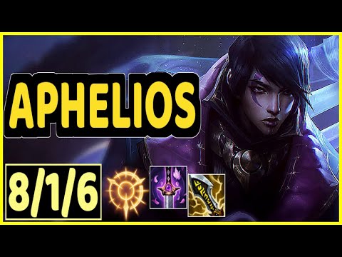 APHELIOS VS EZREAL - 8/1/6 KDA ADC GAMEPLAY CHALLENGER I