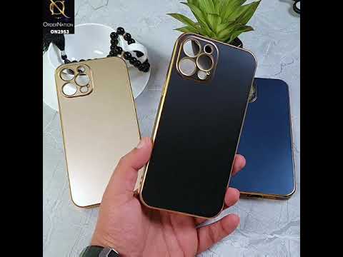 Iphone 12 Pro Max Cover Golden Soft Gold Plated Color Borders Came Ordernation