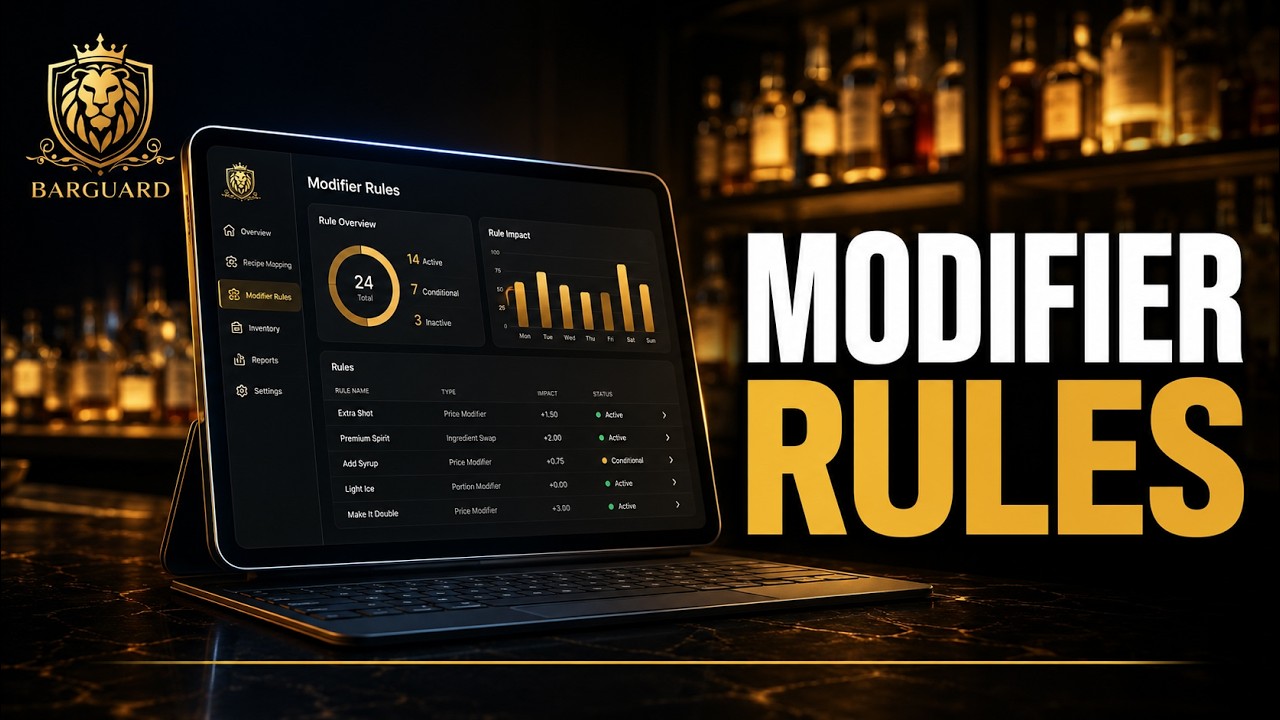 POS Modifier Rules for Bar Inventory: No Cheese, Extra Shot, Substitutions video thumbnail