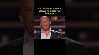 Download lagu Vin Diesel Cries In An Award After Missing The Late Paul Walker #shorts #fastandfurious #subscribe mp3