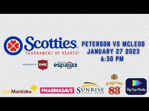 PETERSON vs MCLEOD - 2023 Scotties Tournament of Hearts presented by RME - 6:30pm