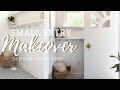 SMALL ENTRY MAKEOVER REVEAL 24 hours on a budget ONLY $100! Adding storage! Before & After