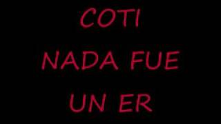 coti _nada fure un error_ letra