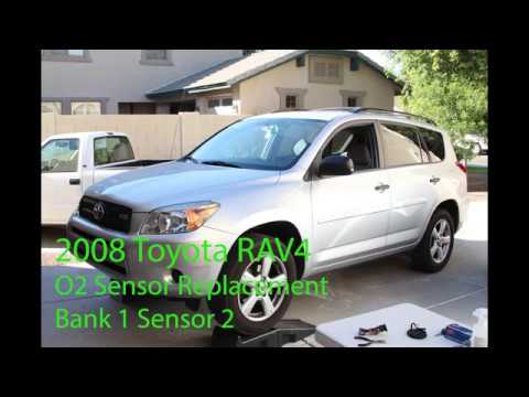 2008 Toyota RAV4 Oxygen O2 Sensor Replacement Bank 1 Sensor 2