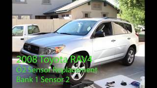 2008 Toyota RAV4 Oxygen O2 Sensor Replacement Bank 1 Sensor 2