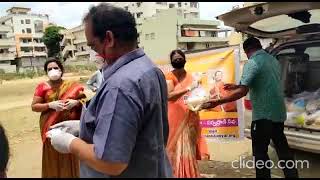 Covid 19 - Distributed dry ration to the 50 needy families in Vijayawada