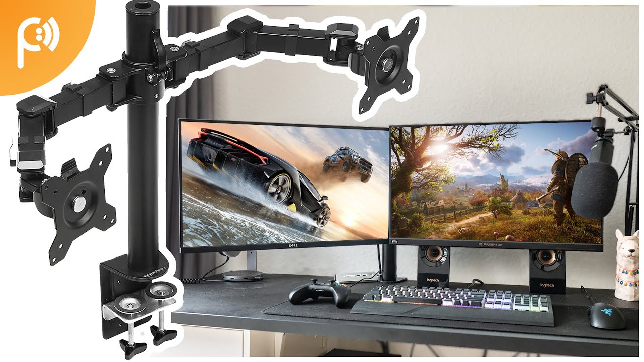 €30 AmazonBasics Monitor Arm: Maak je SETUP CLEAN!