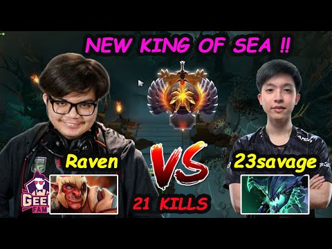 GeekFam Raven - [Troll Warlord] New King Of SEA Carry vs 23savage Dota 2 pro Gameplay