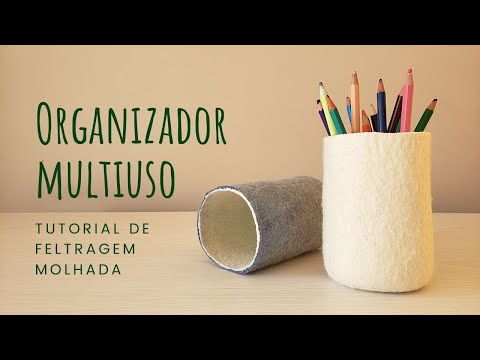 Wet Felting Tutorial - Bowl - Organizer