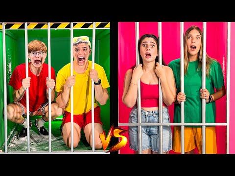 PICCOLA VS GIGANTE PRIGIONE SFIDA **RAGAZZI vs RAGAZZE**