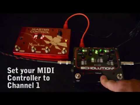 Pigtronix Echolution 2 Deluxe - MIDI Setup Tutorial How To by Molten Voltage