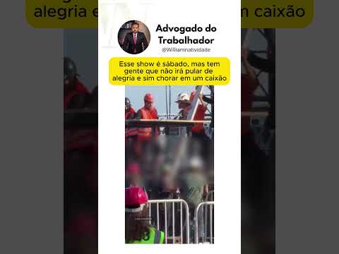 Trabalhador morre em montagem de show da Shakira no Rio de Janeiro