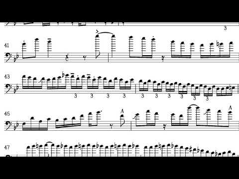 Marshall Gilkes trombone solo on Morning Smiles Transcription