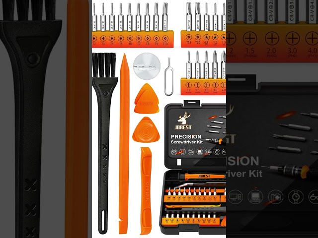 Vídeo relacionado con JOREST 52 EN 1 Juego de Destornilladores Precision, Kit de Herramientas Portátil con Torx T3 T4 T5 T6 T7 T8 T9 T10, Triwing Y00, P2/P5, etc, para Macbook, Switch, PS4, PS5, Xbox, PC, Laptop, Gafas