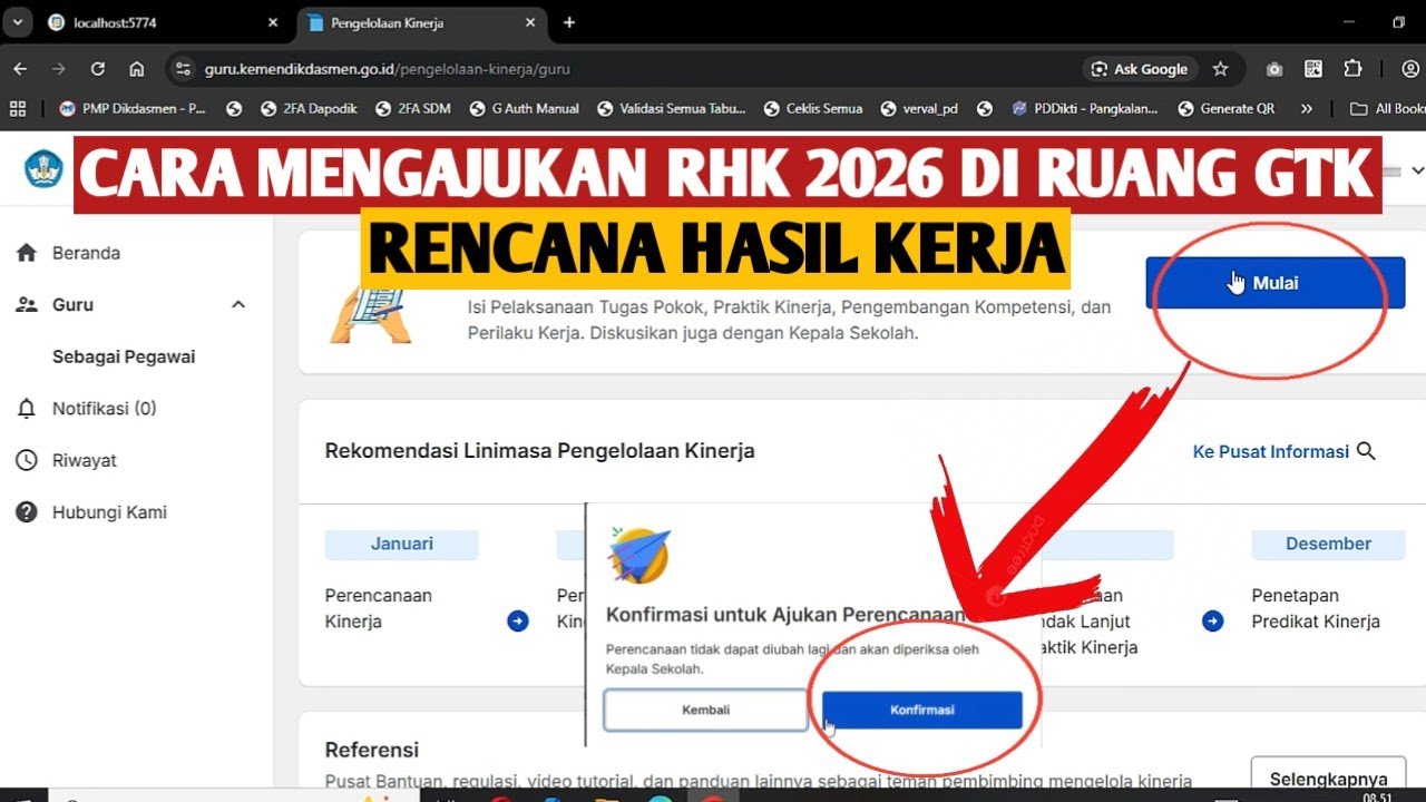 CARA MENYUSUN RHK (RENCANA HASIL KERJA) DI RUANG GTK 2026