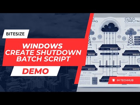Windows Create Shutdown Batch Script