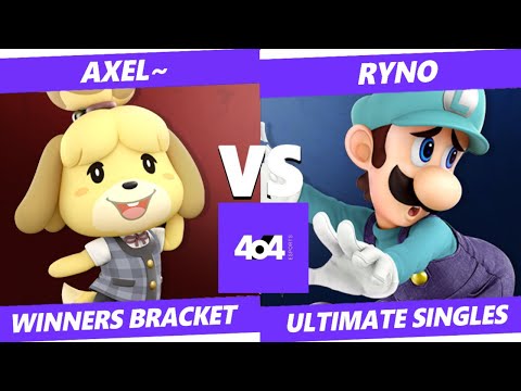 4o4 Smash Night 105 - DF| Axel~ (Isabelle) vs RYNO (Luigi) - Winners Round 3