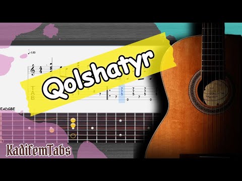 Qolshatyr – Fingerstyle Guitar Tutorial + TABs (Rusha, M’Dee) | Kadifem Tabs
