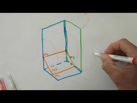 Métodos descritivos (mudança de plano e rebatimento) para plano de rampa