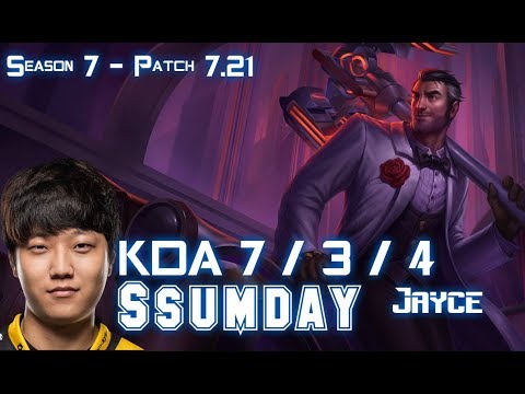 Ssumday JAYCE vs MAOKAI Top - Patch 7.21 KR Ranked