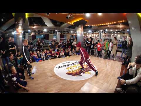 top8 up to 9 y.o. bboy ElectroMax vs Lazy Sam - брейкданс батлы AUTUMN WARS