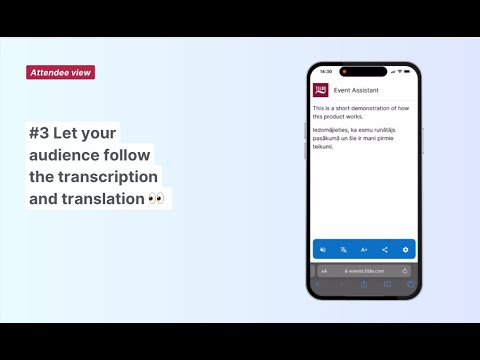 Tilde Event Assistant – AI Translation and Transcription for Events