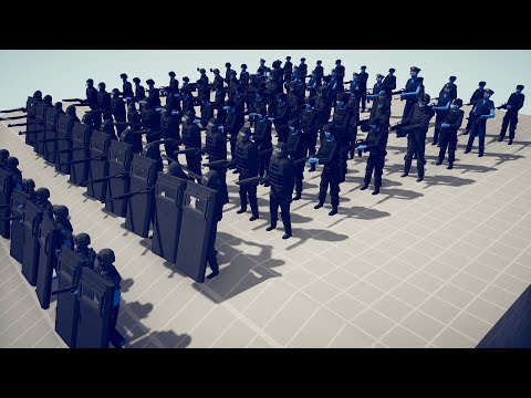 US POLICE vs GANGSTER | Totally Accurate Battle Simulator - TABS