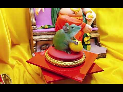 Lord Ganesh Favourite Handpainted Modak with Mushakraj Undir Mama video
