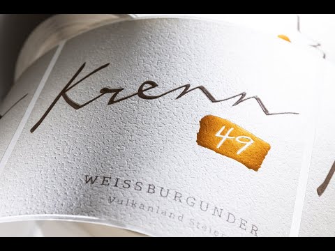 Produktion eines Weinetiketts