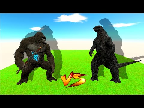 Godzilla 2022 vs King Kong vs Superman Brachiosaurus Death Run - Animal Revolt Battle Simulator