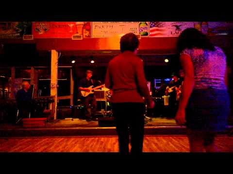 140223 Little Mike hitting the harp at Pete Karnes' CD Release at Dirty Bar