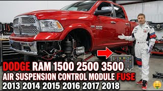 Ram 1500 2500 3500 Air Suspension Fuse Replacement – Fix "Service Air Suspension" System