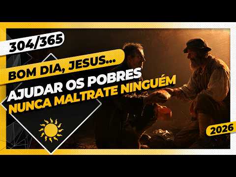 AJUDAR OS POBRES. NUNCA MALTRATE NINGUÉM! – Bom dia, Jesus! 304/365 (2026)