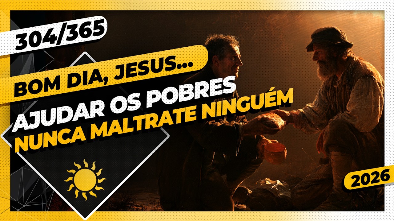 AJUDAR OS POBRES. NUNCA MALTRATE NINGUÉM! - Bom dia, Jesus! 304/365 (2026)