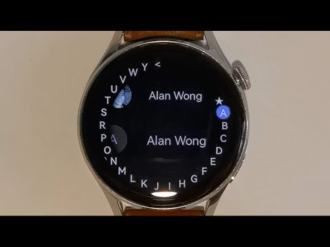 Huawei Watch 3 Contacts App