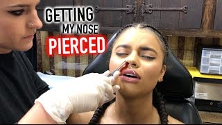 GETTING MY NOSE PIERCED FOR THE FIRST TIME!