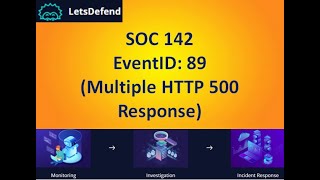 LetsDefend - SOC Analyst - SOC 142 -  Event ID 89 - Multiple HTTP 500 Response