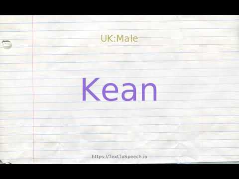 How to pronounce kean