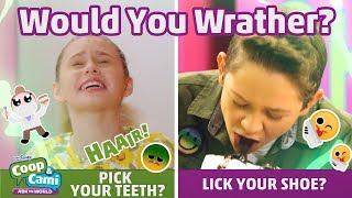Pick Your Teeth or Lick Your Shoe? | Coop &amp; Cami Ask the World | Disney Channel