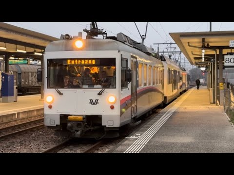 Abschiedsfahrt Be 4/4 der WSB Letzte Fahrt am 13. Dezember 2025 von Schöftland nach Aarau