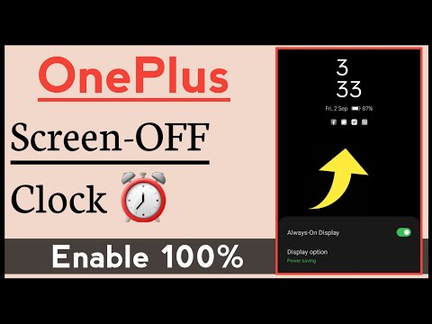How To Use Screen OFF Clock in OnePlus