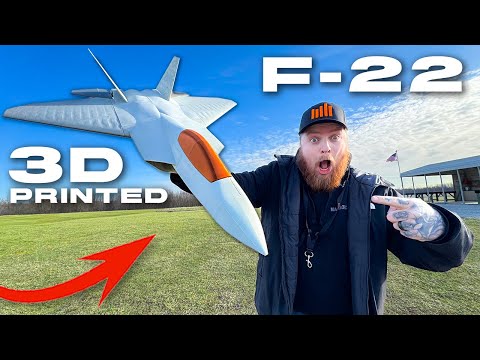 This 3D Printed RC F-22 Jet Is INSANE!