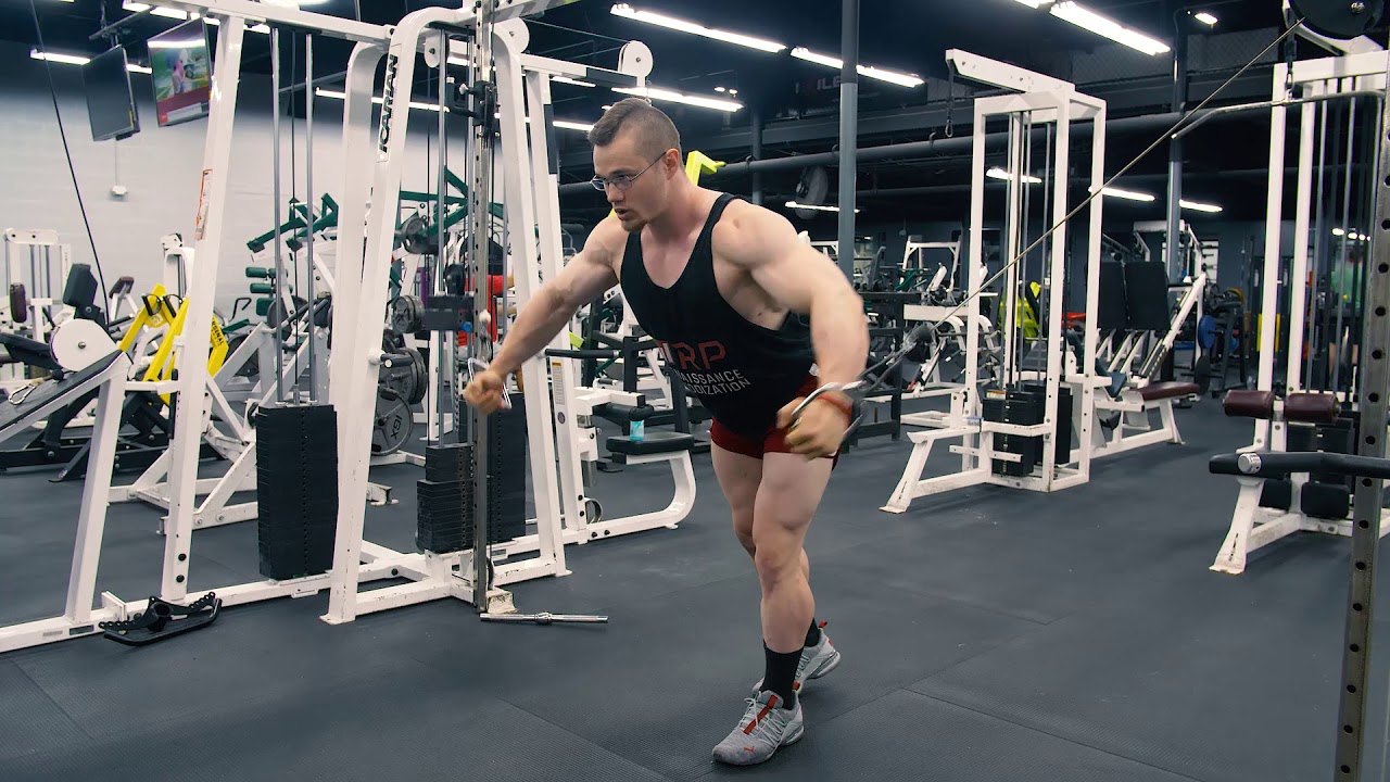 Cable Rear Delt Flye demonstration video